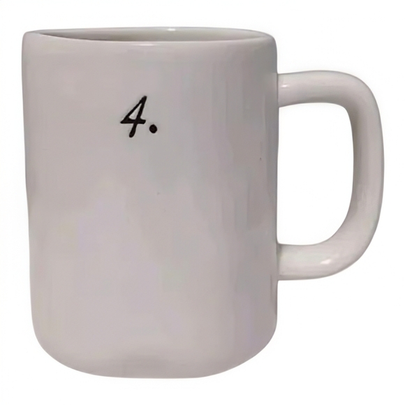 🎉FREE🎉 With any Rae Dunn Purchase Number Four (4.) Mug - Picture 1 of 4